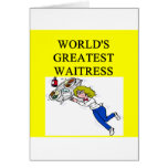 world's greatest waitress card