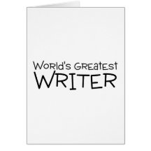 Worlds Greatest Writer Card