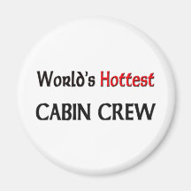 Worlds Hottest Cabin Crew Fridge Magnet