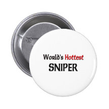 Worlds Hottest Sniper Pinback Button