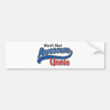 World's Most Awesome Uncle Bumper Sticker
