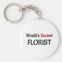 World's Sexiest Florist Key Chain