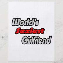 World's Sexiest Girlfriend Personalized Flyer