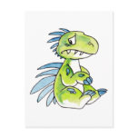 Worried Dinosaur Postcard