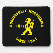 Worrior mousepad - black-yellow