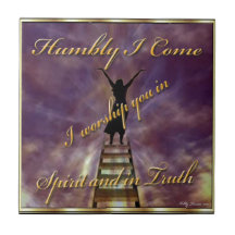 Worship in Praise Inspirational Tile