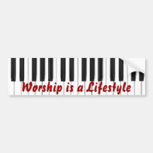 Worship is a Lifestyle Bumper Stickers