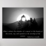 Worship of the Creator - Mahatma Gandhi Poster