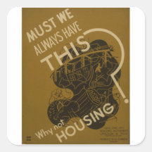WPA Vintage Square Sticker