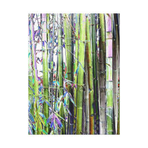 WRAPPED CANVAS - Bamboo Fantasy Gallery Wrapped Canvas