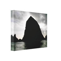 Wrapped canvas Haystack Rock Cannon Beach Oregon Stretched Canvas Prints