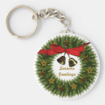 Wreath Christmas Basic Keychain