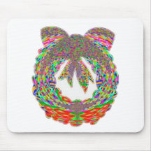 Wreath Diamond Jewel Pattern by Navin Mouse Mat