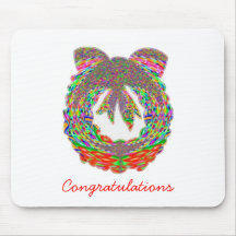 Wreath Diamond Jewel Pattern by Navin Mouse Pads