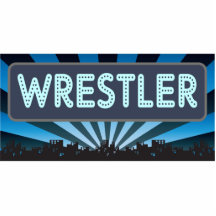 Wrestler Marquee Photo Cutout