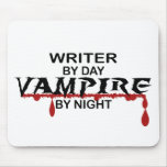 Writer Vampire by Night Mouse Pad