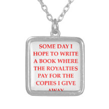 writing joke custom necklace