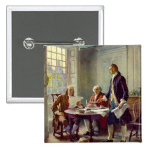 Writing of the Declaration of Independence Pins