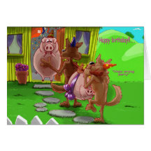 Wrong Birthday party? Greeting Cards