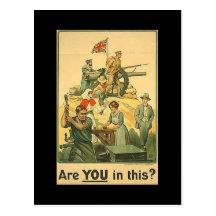 WW1 Collectors Card 1914 AUSTRALIA PROPAGANDA Post Card