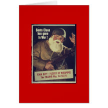 WW1Santa Greeting Card
