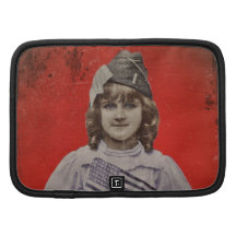 WWI Child Wearing a Flag Planner