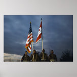 WWII Colour Guard of Black Engineers, 1940s Print