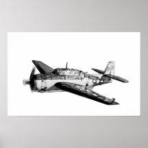 WWII fighter aeroplane Print