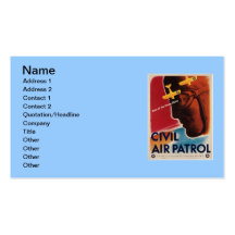WWII Patriotic Poster Business Card