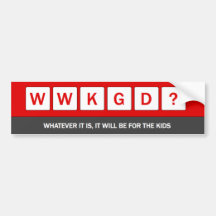 WWKGD? BUMPER STICKERS