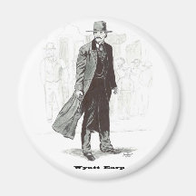 Wyatt Earp Refrigerator Magnet