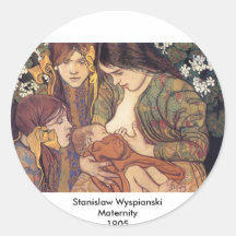 Wyspianski, Maternity, 1905 Round Sticker