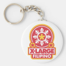 X-Large Filipino - Red Key Chain