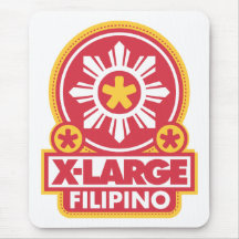 X-Large Filipino - Red Mouse Pads