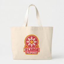 X-Large Filipino - Red Tote Bags
