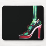 X-RAY HIGH HEEL LADY SKELETON LEG ORIGINAL MOUSE PADS