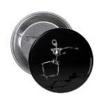 X-RAY SKELETON JOY LEAP B&W PIN