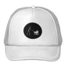 X-Ray Skeleton Mum & Baby - Original B&W Hat