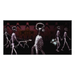 X-Ray Skeletons Midnight Stroll Picture Card