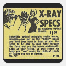 X-Ray Specs! See through clothes (kind of) Sticker
