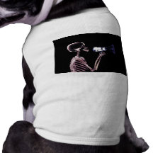 X-RAY VISION SKELETON ON MEGAPHONE - ORIGINAL DOG TEE