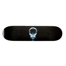X-RAY VISION SKELETON SKULL - BLUE SKATEBOARD
