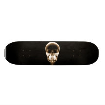 X-RAY VISION SKELETON SKULL - ORANGE SKATE DECKS