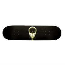 X-RAY VISION SKELETON SKULL - YELLOW SKATE DECKS