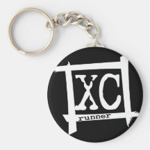 XC Cross Country Runner Key Chains