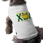 XLV 45 green and yellow champs football dog shirt