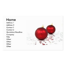 Xmas Baubles Business Card