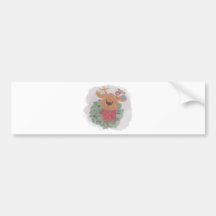 XMAS DEAR BUMPER STICKER