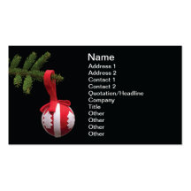 Xmas decoration business cards