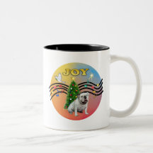 Xmas Music (R-Gr) - English Bulldog Mug